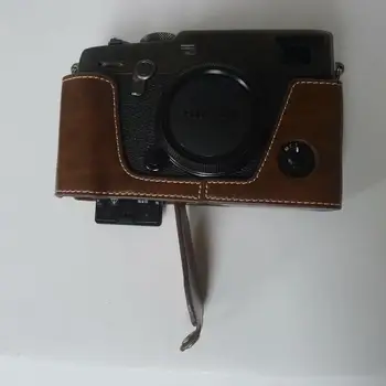PU Caz din Piele sac de aparat de fotografiat pentru Fuji X-PRO 3 fujifilm XPRO3 coajă de protecție de jos se acopera cu Baterie de Deschidere