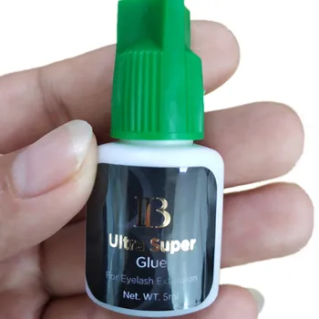 Transport gratuit 10 sticle/lot IB Ultra super Glue Individuale uscare rapida extensii de gene adeziv capac verde 5ml/sticla