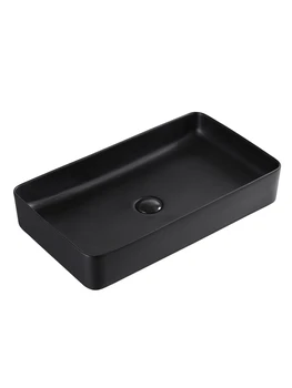 Ceramica neagră bazinul de baie simplu, negru, baie artă Europeană chiuvetă acasă bazin