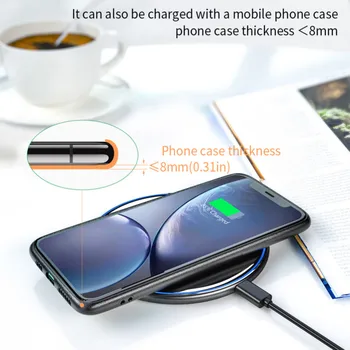 15W Qi Wireless Charger Pentru IPhone Inducție Rapidă Wireless Charging Pad Pentru Samsung S20 Încărcător de Telefon Mobil Încărcătoare Wireless
