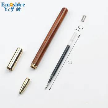 Noul Metal Marcaj Brand de Notebook-uri de Lemn Pix Roller Ball Pen Pix pentru Om de Afaceri Set Cadou P445