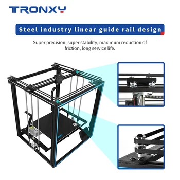 Tronxy mai Noi Modernizate X5SA PRO 3D Printer CoreXY DIY OSG Dublă Axă Extern Șină de Ghidare și Titan Extruder Material Flexibil