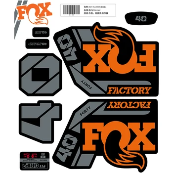 2021 fox float factory 40 de biciclete de munte furculita autocolante MTB viteza pe munte fox 40 cele mai recente furca fata decalcomanii