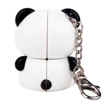 YuXin Panda Breloc 2x2x2 Viteză Magic Cube Cheie Lanț Puzzle Cuburi Pentru Eliberare de Stres