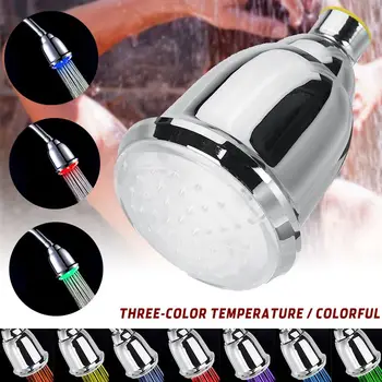 Baie de Control al Temperaturii 7 Culoare RGB cu Puterea Apei Duș Robinet lumină de Economisire a Apei Bucătărie Aerator Robinet Led Lumina Aerator
