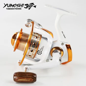 Yumoshi Spinning Reel Pescuit 12BB+1 AX BX 500-9000 Serie de pescuit de turnare de Metal Bobina de Spinning Reel Rock Barca de Pescuit Roata