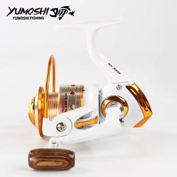 Yumoshi Spinning Reel Pescuit 12BB+1 AX BX 500-9000 Serie de pescuit de turnare de Metal Bobina de Spinning Reel Rock Barca de Pescuit Roata