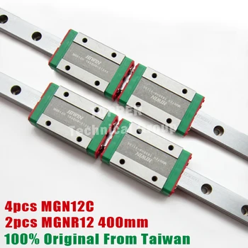 HIWIN MGN12 400mm șină de ghidare liniare cu MGN12C glisați blocuri din oțel inoxidabil MGN 12mm kossel mini pentru CNC 3d printer piese
