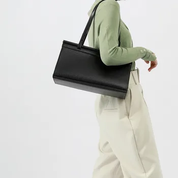 Femei geanta 2020 nou PU Tote-geanta Vintage din piele de Aligator Hasp Saci de Umăr geantă de mână de Euro-stil American Naveta sac de mare capacitate