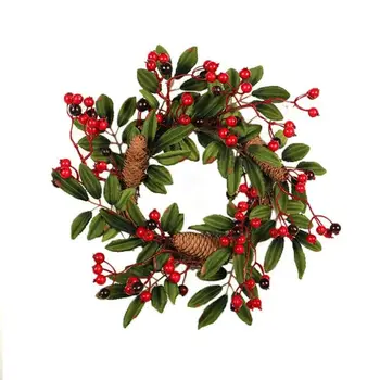 2019 cele mai Noi Hot 40cm Xmas Decor Petrecere Acasă de Crăciun Ornament Con de Pin Coroană de flori Atârnă Ghirlande de Crăciun Coroană de flori