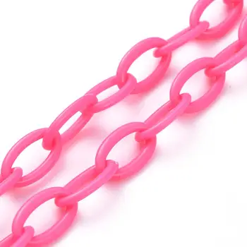 30Pcs Personalizate Plastic ABS Cablu Lanț Coliere Geantă de mână de Lanțuri cu lanț Extensibil cu Gheare Cleme pentru Bijuterii DIY Face 18.97