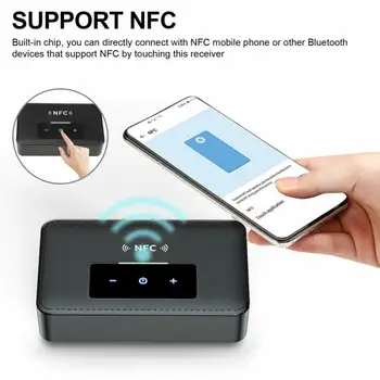Bluetooth 5.0 RCA Receptor Audio APTX LL 3.5 mm AUX NFC La 2 RCA Jack Muzica Adaptor Wireless Cu Microfon NFC Pentru Masina Difuzoarele TELEVIZORULUI