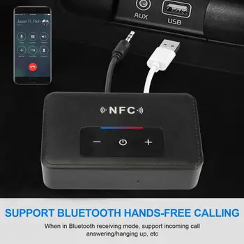 Bluetooth 5.0 RCA Receptor Audio APTX LL 3.5 mm AUX NFC La 2 RCA Jack Muzica Adaptor Wireless Cu Microfon NFC Pentru Masina Difuzoarele TELEVIZORULUI