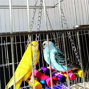 17 Pachete de Pasăre Jucarii Papagal Jucarii Swing Mestecat Jucării - Agățat Bell Cușcă de Păsări Jucării Potrivite pentru Papagali Mici, Macaws Păsări Dragoste