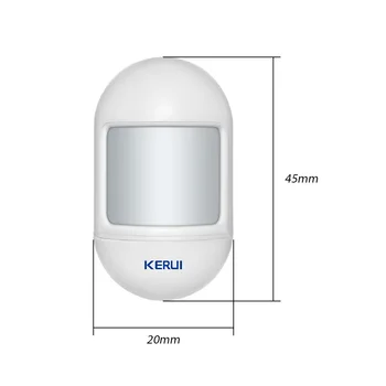 KERUI P831 3 buc 5 buc Mini PIR Detector de Miscare Wireless Alarma Cu Senzor Magnetic Pivotant de Bază Pentru G18 W18 W20 de Securitate Acasă