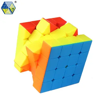 Yuxin Negru Kylin 4x4x4 Viteză Magic Cube Stickerless Zhisheng Profesionale Cuburi Puzzle Jucarii Educative Pentru Copii
