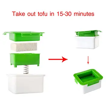 Presa de Tofu Tofu Picurator 3-Strat de Presa de Tofu Built-in de Drenaj Apă Eliminarea Instrument mașina de spălat Vase de Gatit Bucatarie Set de scule