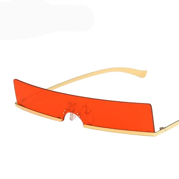 RBROVO Punk ochelari de Soare pentru Femei Mici Ochelari de Soare pentru Femei Ochelari Fara rama Brand de Lux ochelari de Soare de Designer pentru Femei Hip Hop Okulary
