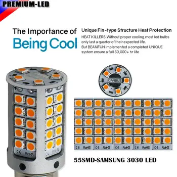 IJDM Nu Hyper Flash 21W Mare Putere Amber BAU15S 7507 PY21W 1156PY Becuri cu LED-uri Pentru Mașina din Față sau din Spate Semnalizare Lumini,CANBUS 12V