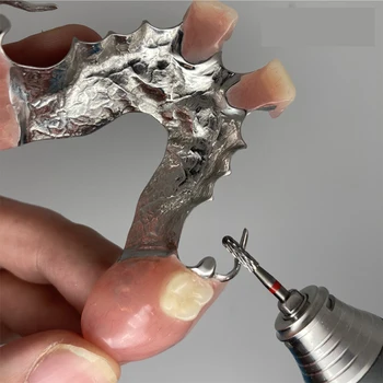 1 BUC Dental Lab Carbură de Tungsten Intepaturilor de Cross Cut Bine Viteză Redusă HP Pentru Tăiere Metal,Acrilice Și Tencuiala de Conturare