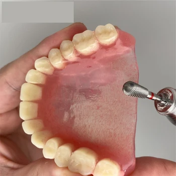 1 BUC Dental Lab Carbură de Tungsten Intepaturilor de Cross Cut Bine Viteză Redusă HP Pentru Tăiere Metal,Acrilice Și Tencuiala de Conturare
