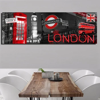 Modern Londra City Peisaj de Tablouri Canvas si Postere pentru Camera de zi Big Ben Acasă Decorative, Fotografii Neînrămate