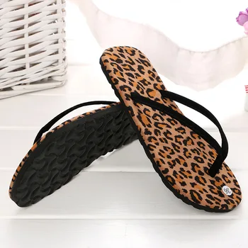 De Vară 2020 Femei Papuci Leopard Plat Toc Flip Flops Pantofi EVA Sandale de Plajă în aer liber Pantofi Femei de Casa Papuci Marimea 36-39