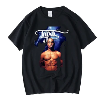 2Pac Tupac Amaru Shakur Makaveli Raper Moda Femei/Bărbați Alb T-shirt Estetice Grafic Unisex tricouri Tumblr Imprimat Tricouri