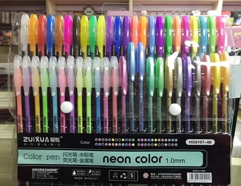 48 culori schiță neon stilou marker marker fluorescent pictura desen papetărie linie pen kawaii linie desen meserii set