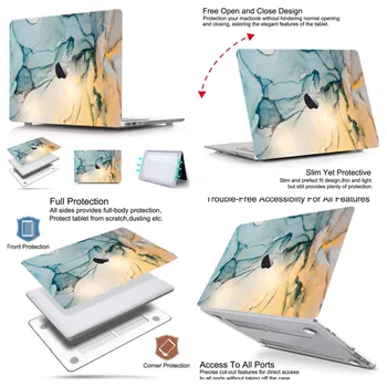 Marmura Caz Laptop Pentru Macbook Air A1932 A2179 Pro 13 2020 Laptop Maneca Pro 13 Acoperi a2289 a2251 A1706 A1989 A2159 A1708