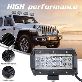 2 buc 5 inch 280W LED Lumina de Lucru LED Bar Spot Inundații Combo Beam Off Road de Conducere Lămpi de Ceață pentru Camioane Jeep, ATV, UTV SUV Barca