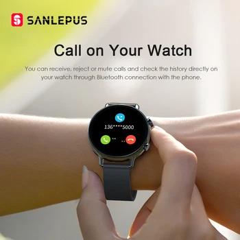 SANLEPUS 2020 Nou PPG+ECG Bluetooth Apeluri Ceas Inteligent Bărbați Femei Impermeabil Smartwatch Monitor de Ritm Cardiac Pentru Samsung Android iOS