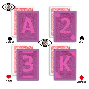 Modiano Anti-fraudă Poker Plastic Marcat Carduri pentru Lentile de Contact Tabla de Joc Impermeabil Deck Magic Invizibil de Cerneală de Imprimare