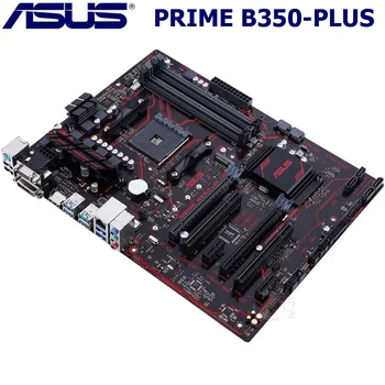 AM4 NOUA Asus PRIM-B350-PLUS Placa de baza AMD B350 64GB DDR4 PCI-E 3.0 M. 2 Desktop B350 Placa de baza CPU AMD Ryzen Socket AM4