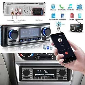 Auto Bluetooth de Mașini de Epocă, Radio MP3 Player Stereo USB AUX Classic Car Audio Stereo Suport USB / SD / MMC Card Reader de la Distanță