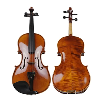 Profesionale Violino Naturale Flamed Manual de Vioara din Lemn de Arțar Antic Violino 4/4 3/4 vioara caz arcul Instrumente cu Coarde