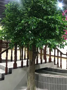 12pcs/Lot Plastic Copac Artificial Ficus Frunze de Ginkgo Biloba Ramuri în aer liber, Frunze lucrate Manual Pentru DIY Petrecere Acasă Decor de Birou