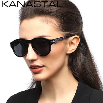KANASTAL Clasic pentru Bărbați ochelari de Soare Polarizat Femei Vintage Design de Brand Ochelari de Soare Retro Shades Ochelari de Oculos de sol UV400