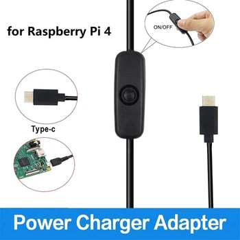 Pentru Raspberry Pi 4B Alimentare 5V 3A Tip C Adaptor de Alimentare cu Comutator ON/OFF USB-C Încărcător UE Plug