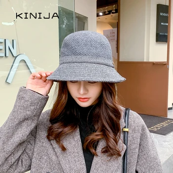 Femei toamna iarna Pescar Pălărie de moda coreeană bazinul nou pălăria arta Japoneză versatil găleată Pălărie fată pălărie fedora pălărie