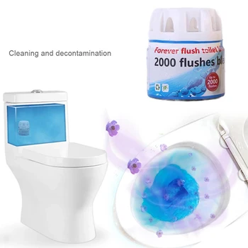 Toaletă Automat De Spumare Demachiant Magie Culoare Curat Asistent Albastru Bule De Curățare