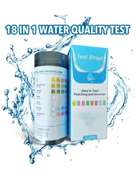 100 Benzi de Hârtie de Testare PH 18-în-1 de Apă Potabilă Kit de Testare-Testare a Calității apei Pentru Apa de la Robinet Duce de Fier, de Cupru, de Calitate Tes