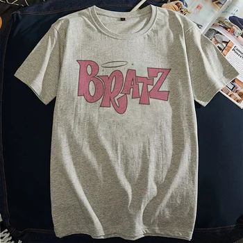 Noul roz de vară Bratz Scrisoare tricou femei casual alb topuri de moda t-shirt short sleeve Printed graphic tee pentru femei îmbrăcăminte