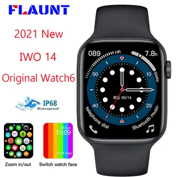 Ceas inteligent 2021 Bărbați Femei Original Watch6 IWO14 ECG Monitor de Ritm Cardiac Bluetooth Apel Smartwatch Pentru IOS Android PK W 46 55 56