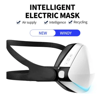 Electric inteligent Masca USB Reîncărcabilă aparat de Respirat care Purifică Aerul 2 Viteze Ventilator Modul Gura Acoperire pentru Sporturi în aer liber