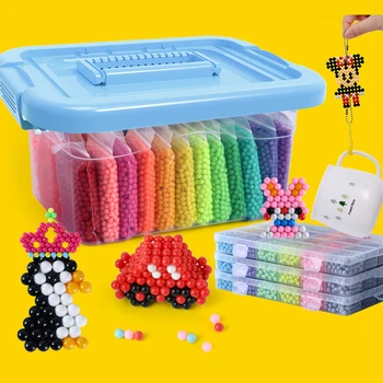 DIY Apă Lipicios Margele Jucării pentru Copiii Montessori Educativ Magic Puzzle Jucarii Margele Set pentru Copii Fete Băieți 3 5 7 8 Ani Jucarii