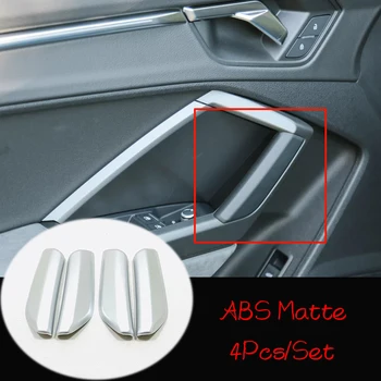 ABS Mat/fibră de Carbon Pentru Audi Q3 2019 2020 Accesorii Masina LHD uși de Interior Cotiera benzi Decorative de Acoperire Ornamente Auto Styling