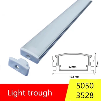 10-20BUC DHL 1m LED strip profil de aluminiu pentru 5050 5730 LED de greu bar de lumină led-uri bara de aluminiu canal de locuințe withcover capacul