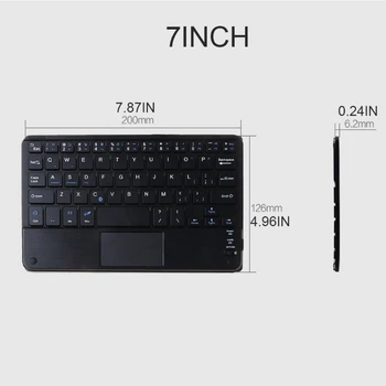 7/9/10 Inch Wireless Bluetooth Usoare Tastatura cu Touchpad Acasă Tastatura