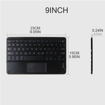 7/9/10 Inch Wireless Bluetooth Usoare Tastatura cu Touchpad Acasă Tastatura